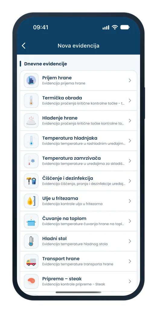 FUDO aplikacija: nova evidencija